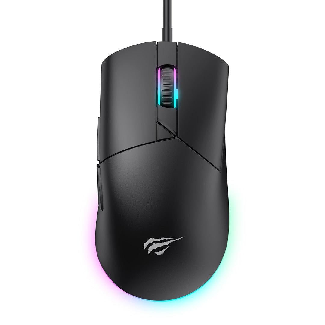 Mouse cableado gamer Havit MS1038 negro