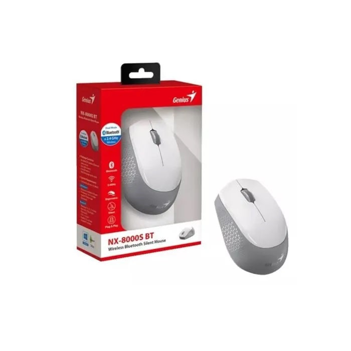 Mouse inalámbrico Bluetooth blanco NX8000S Genius