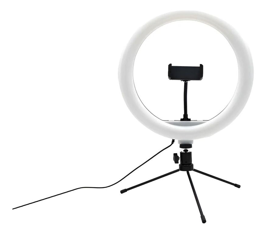 Aro de luz 55CMS luz blanca+calida+ tripode