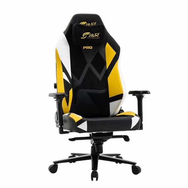 Silla gamer JYR premium (hexa) negro/amarillo