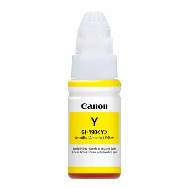 Tinta Canon 190 amarilla original