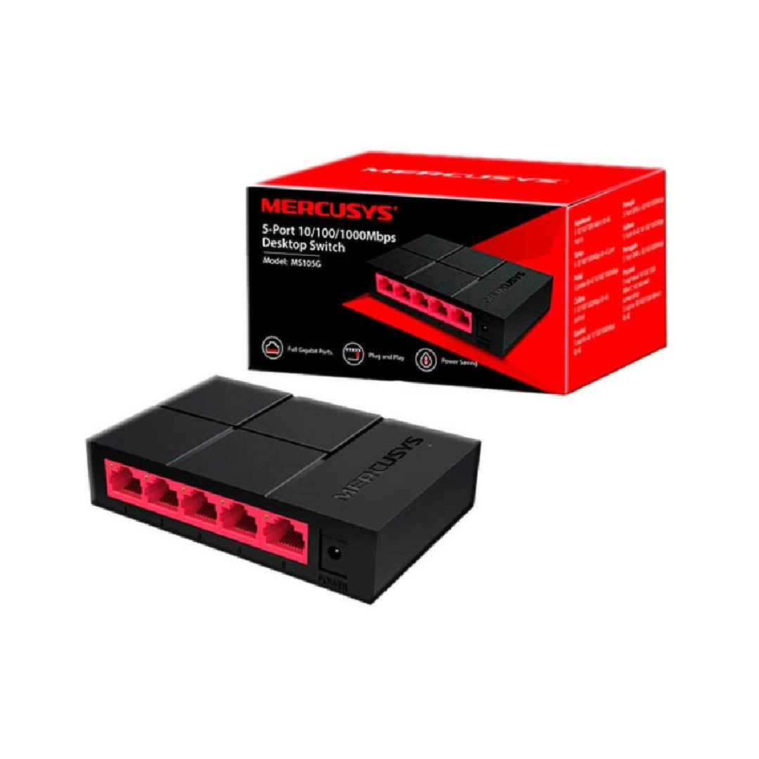 Switch Mercusys 5 puertos 10/100/1000