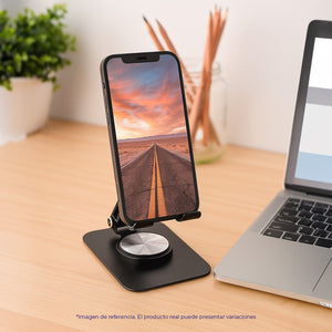 Base soporte para teléfono plegable con rotación