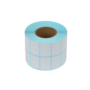 Rollo de etiqueta 30x20x3000 2 columnas 80mm térmica directa blanca